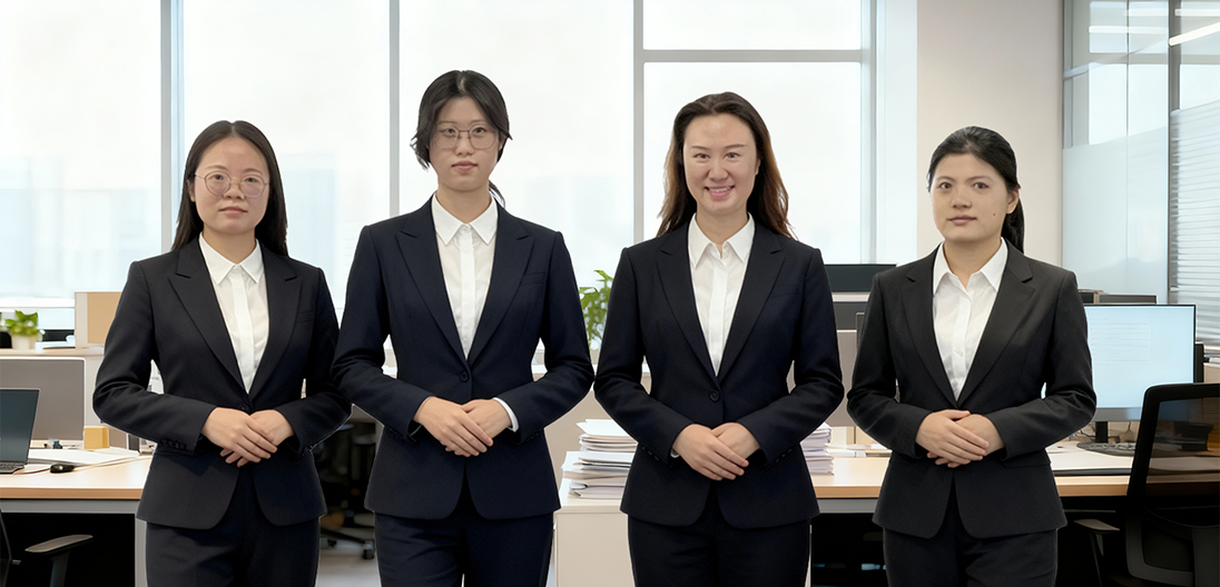 Aston professional team group photo - office furniture service team with professional expertise, supporting bulk order & customization