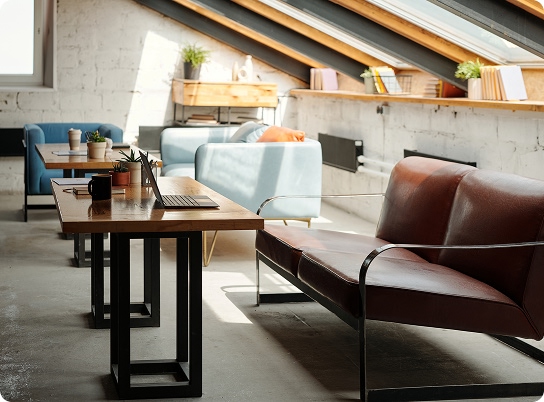 Executive lounge and breakout area