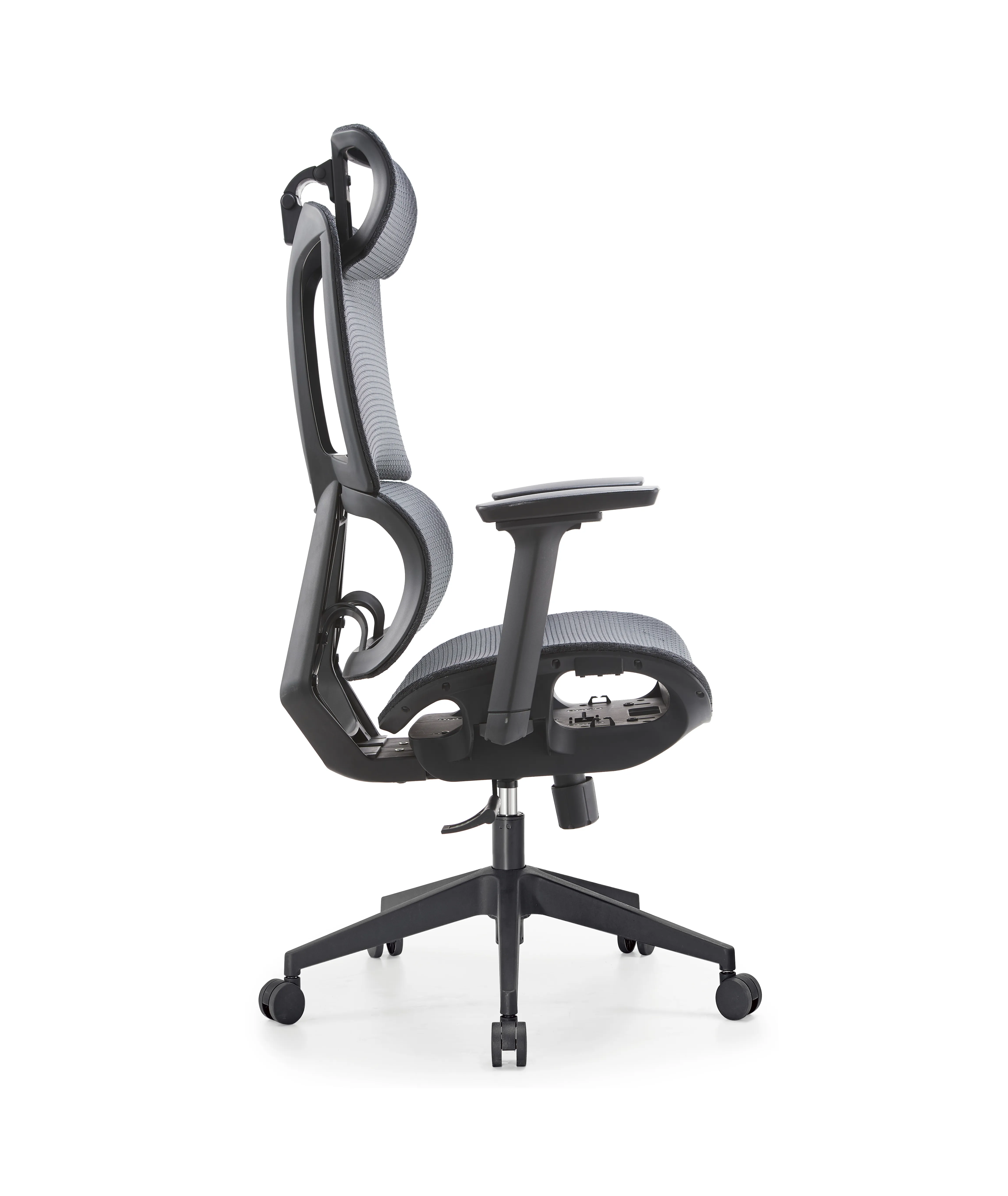 office chair black mesh side