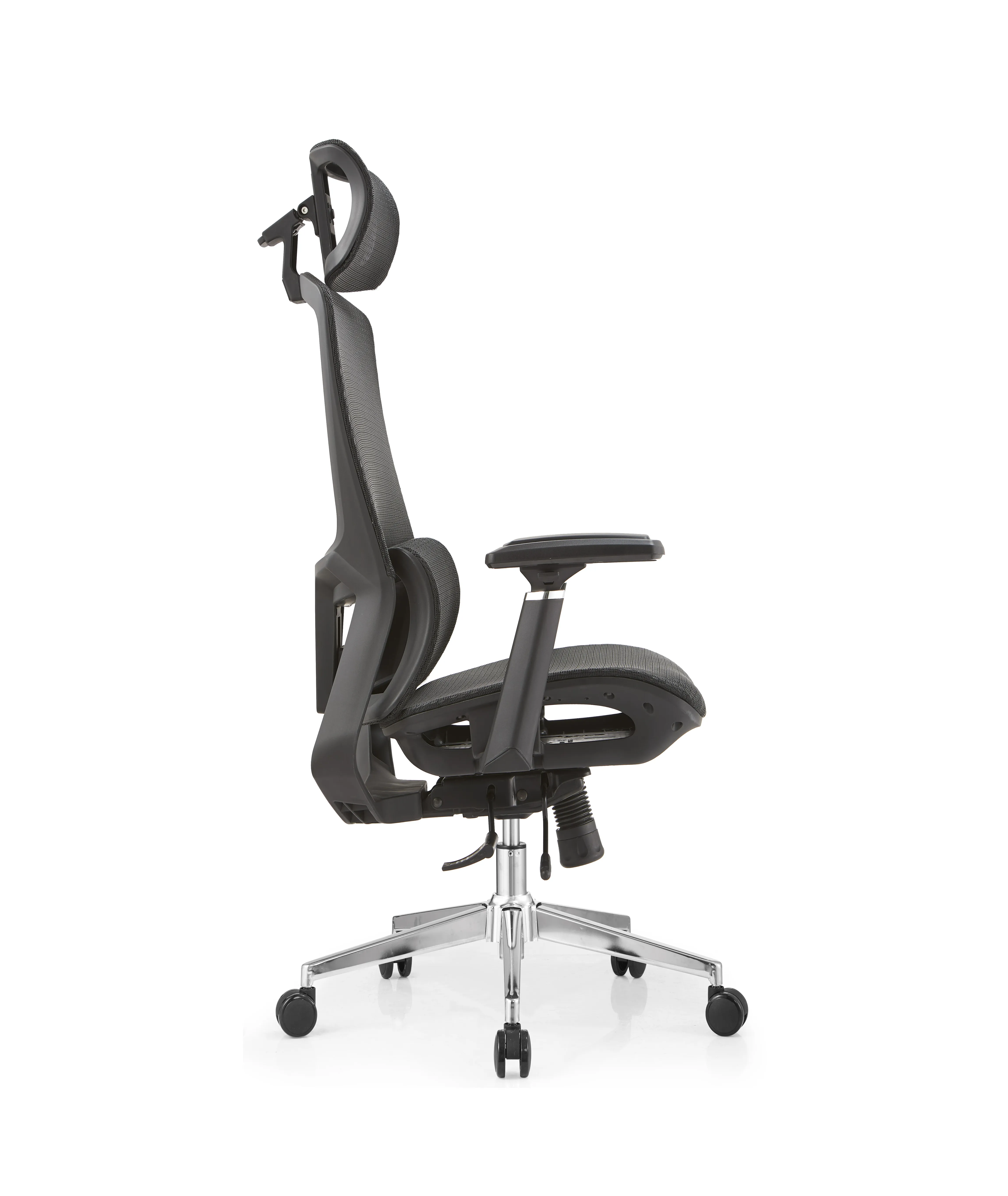 chair with mesh seat side