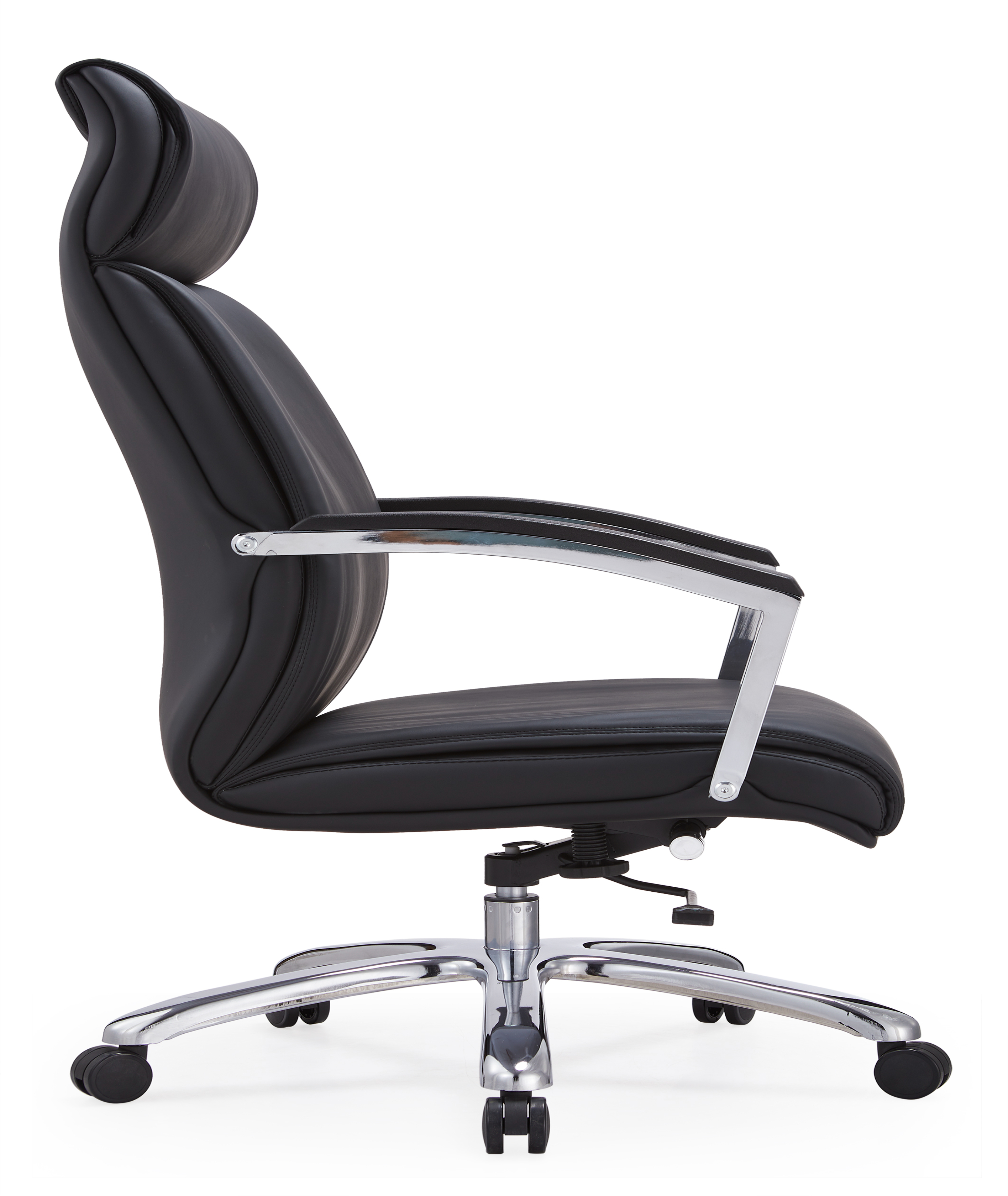 modern squared-off PU leather office chair