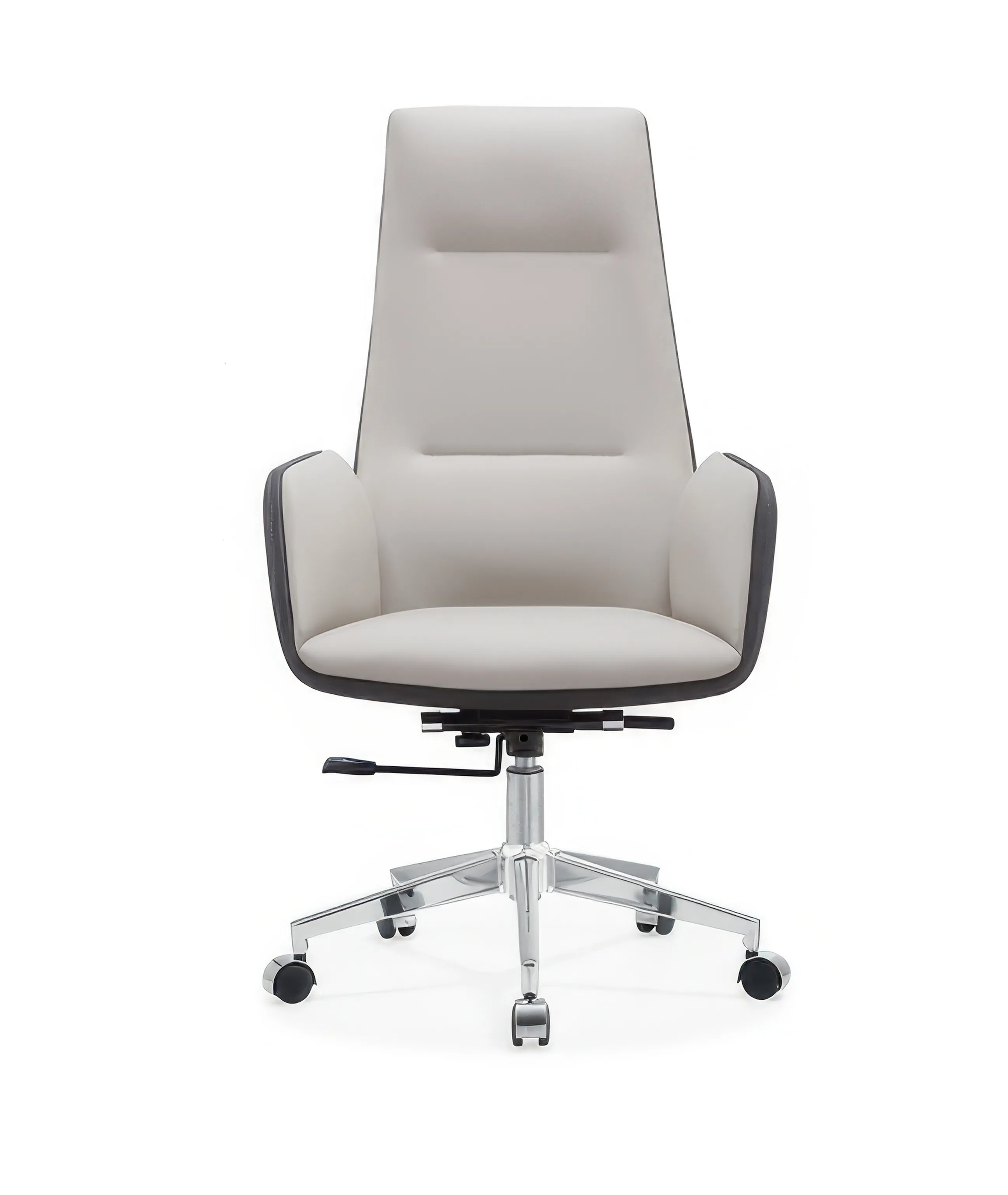 white leather office desk chair​