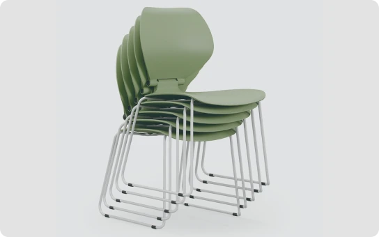 Sled Base PP Chair
