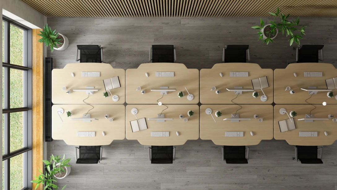 Strategic Spatial Geometry: Optimizing Desk Layouts for Narrow Commercial Offices